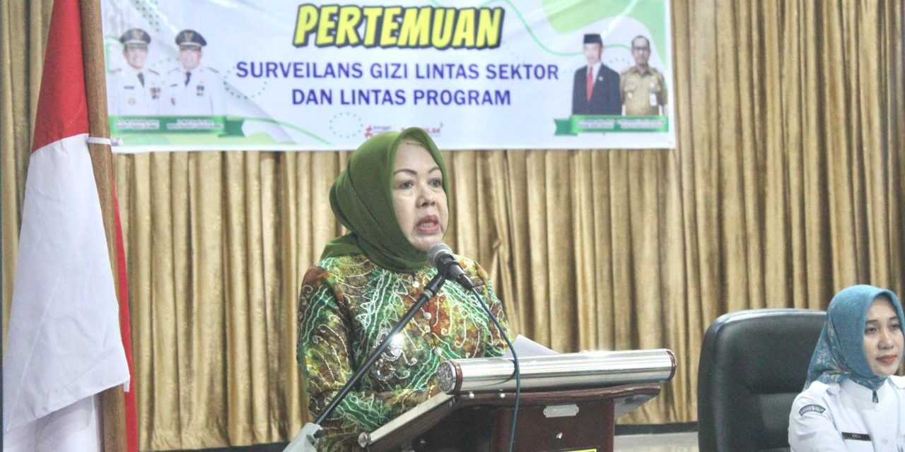 Hj Wahyu Windarti Hadiri Pertemuan Surveilans Gizi Lintas Sektor dan Lintas Program