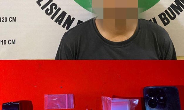 Seorang Pria Dugaan Pengedar Narkoba Diamankan Polres Tanbu di Desa Barokah