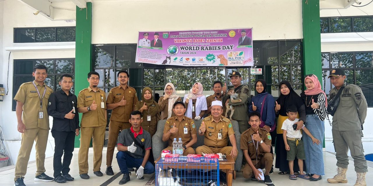 Vaksinasi Rabies Gratis Digelar DKPP Guna Peringati World Rabies Day 2024