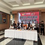 Satreskrim Polres Tanbu Ungkap Kasus Kekerasan Anak di Bawah Umur Saat Konferensi Pers