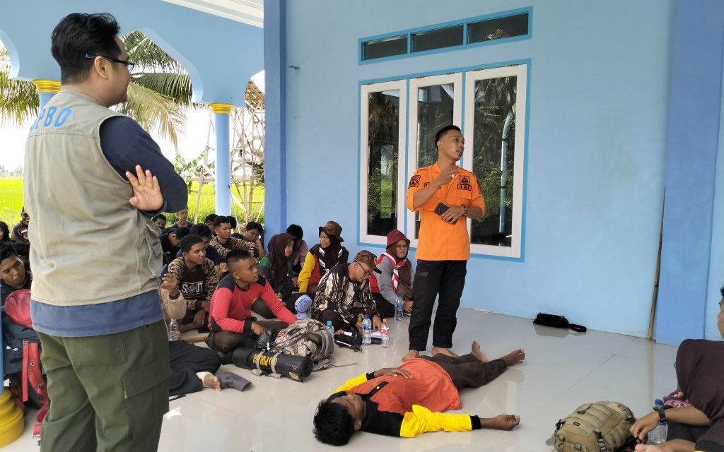 BPBD Tanbu Berikan Materi Kebencanaan Kepada Anggota Pramuka Diklatsar Survival Dasar