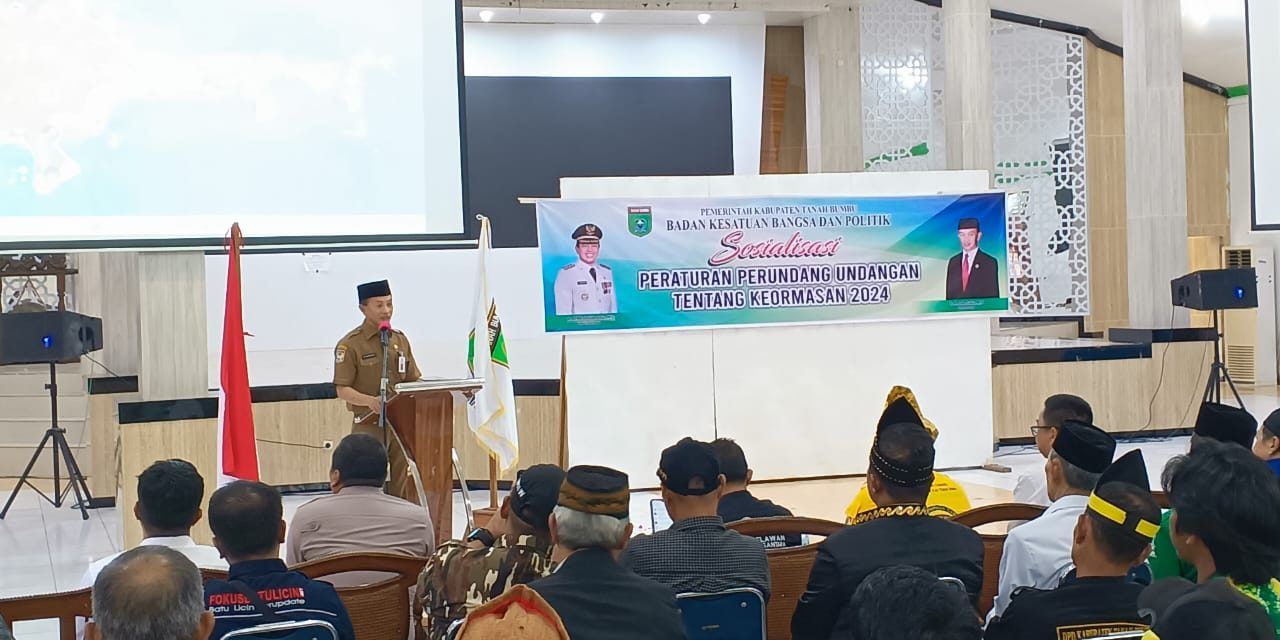 Bakesbangpol Tanbu Gelar Sosialisasi Peraturan Keormasan 2024