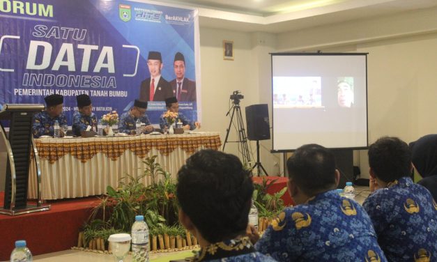 Pemkab Tanbu Gelar Forum SDI Terkait Kebijakan Pengelolaan Data Perpres Nomor 39 Tahun 2019