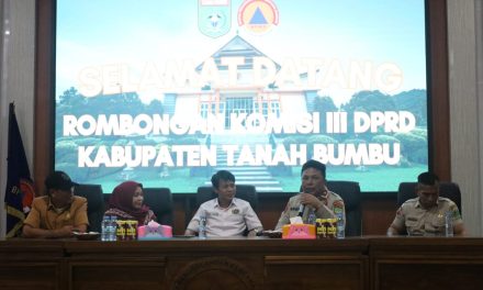 Tinjau Kesiapan Penanggulangan Bencana, BPBD Tanbu Terima Kunjungan Komisi III DPRD