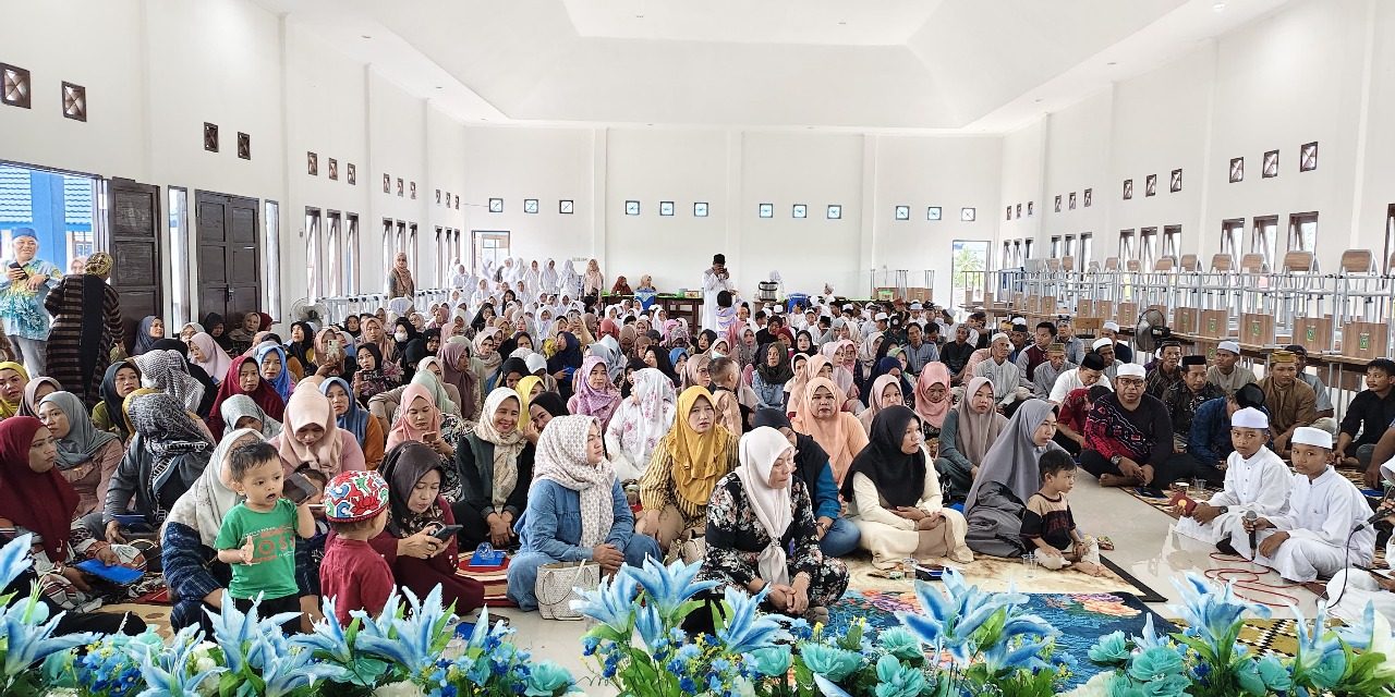 Peringatan Isra Mi’raj Nabi Muhammad SAW Sekaligus Jadikan Momentum Tasyakuran Gedung Baru SMPN 4 Kusan Hilir