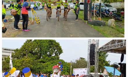 Peringati Bulan K3 Nasional 2025, PT Borneo Indobara Gelar Acara Fun Bike dan Fun Run di Pantai Angsana