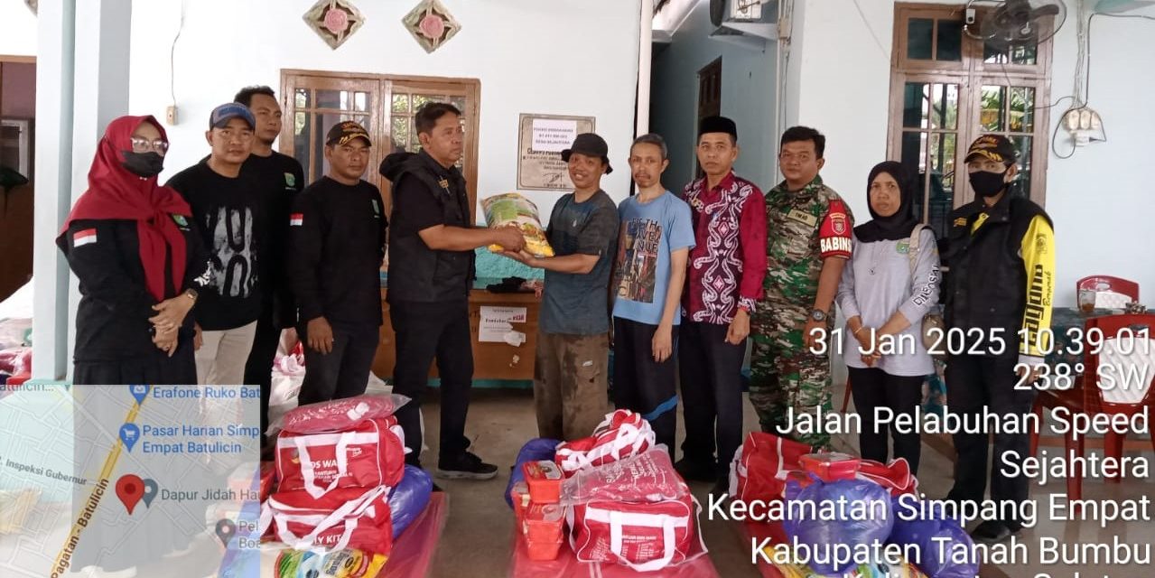 BPBD Tanbu Berikan Bantuan dan Verifikasi Data Kepada Korban Musibah Kebakaran