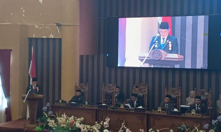 Bupati Tanbu Sampaikan Pidato Perdananya di Hadapan DPRD