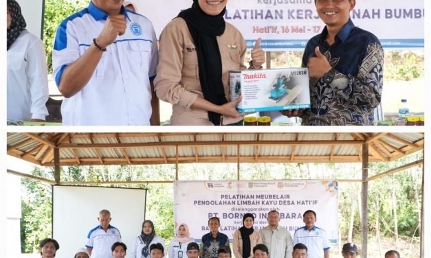 Gali Potensi Lokal, CSR PT Borneo Indobara Luncurkan Pelatihan Meubelair di Desa Hatiif
