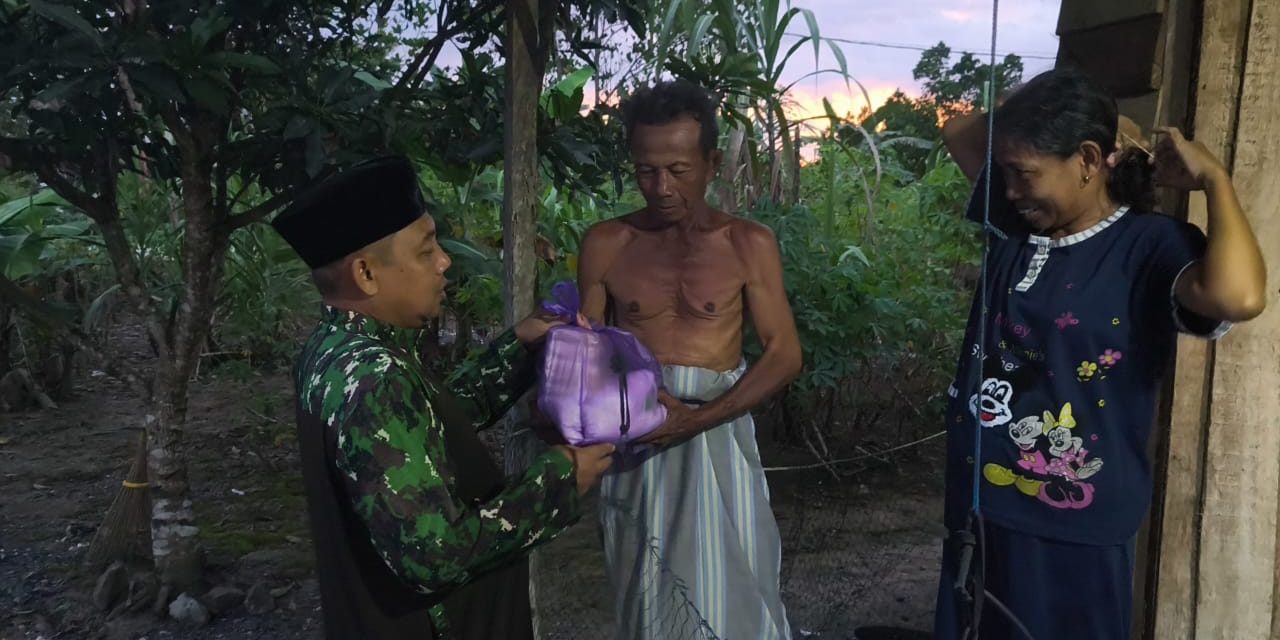Posko Satu Jiwa Sambangi Warga Lanjut Usia dan Keluarga Prasejahtera Guna Salurkan Bapokting