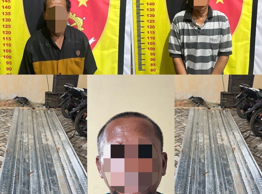 Dalam Rangka Operasi Kewilayahan OPS Sikat Intan I 2025, Tim Gabungan Amankan 3 Pelaku Pencurian