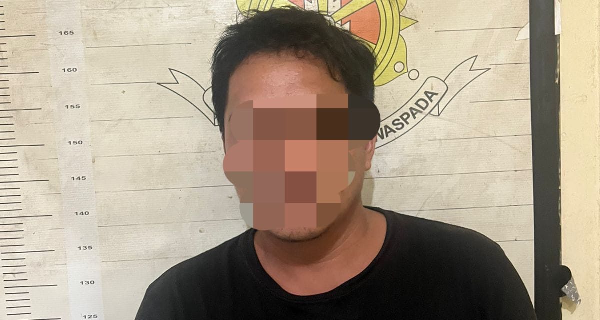 Jajaran Unit Reskrim Polsek Angsana Amankan Pria Dugaan Penggelapan Upah Angkot Tronton