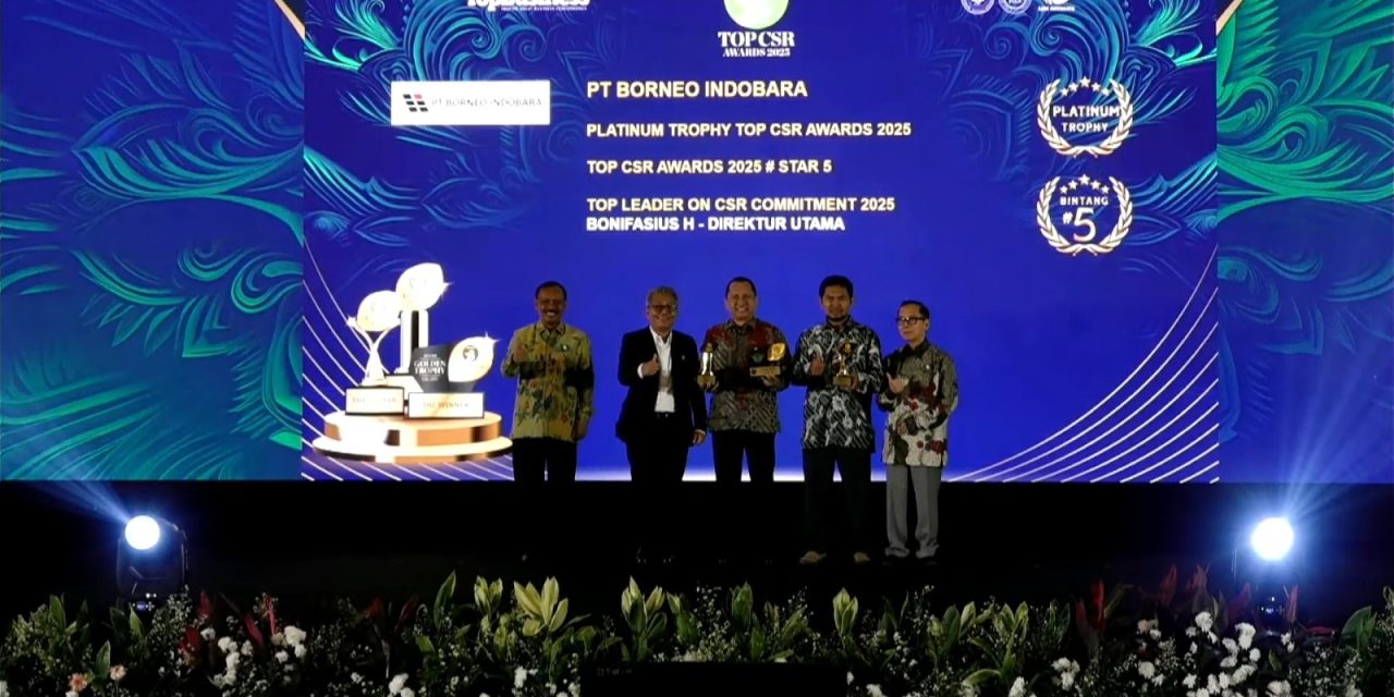 Konsisten Jalankan Program Berkelanjutan, PT Borneo Indobara Raih Penghargaan TOP CSR Awards 2025