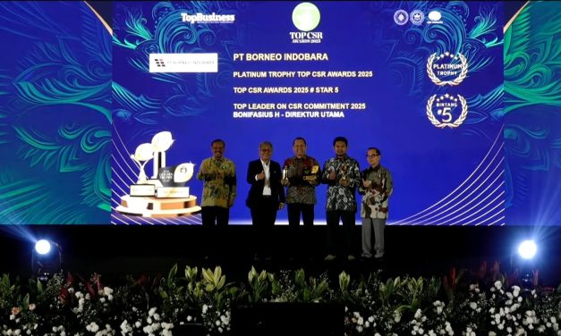 Konsisten Jalankan Program Berkelanjutan, PT Borneo Indobara Raih Penghargaan TOP CSR Awards 2025