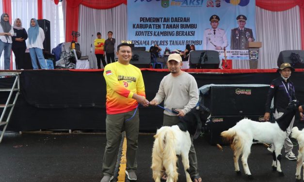 Meriahkan Hari Bhayangkara ke-79 Polres Tanbu Sukses Gelar Kontes Kambing BerAKSI