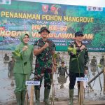 Bupati Tanbu Hadiri Kegiatan Penanaman Mangrove dalam Rangka HUT ke-67 Kodam VI/Mulawarman