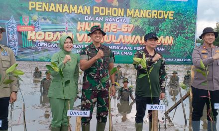 Bupati Tanbu Hadiri Kegiatan Penanaman Mangrove dalam Rangka HUT ke-67 Kodam VI/Mulawarman