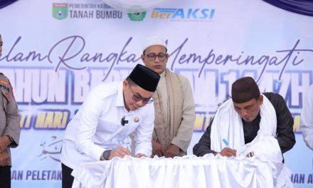 Bupati Tanbu Tandatangani MoU dengan Yayasan Ponpes Salafiyah Al-Istiqamah