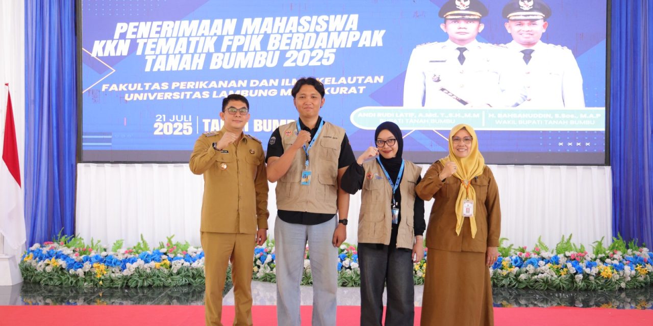Bupati Tanbu Sambut dan Terima 233 Mahasiswa KKN Tematik FPIK Universitas Lambung Mangkurat 2025