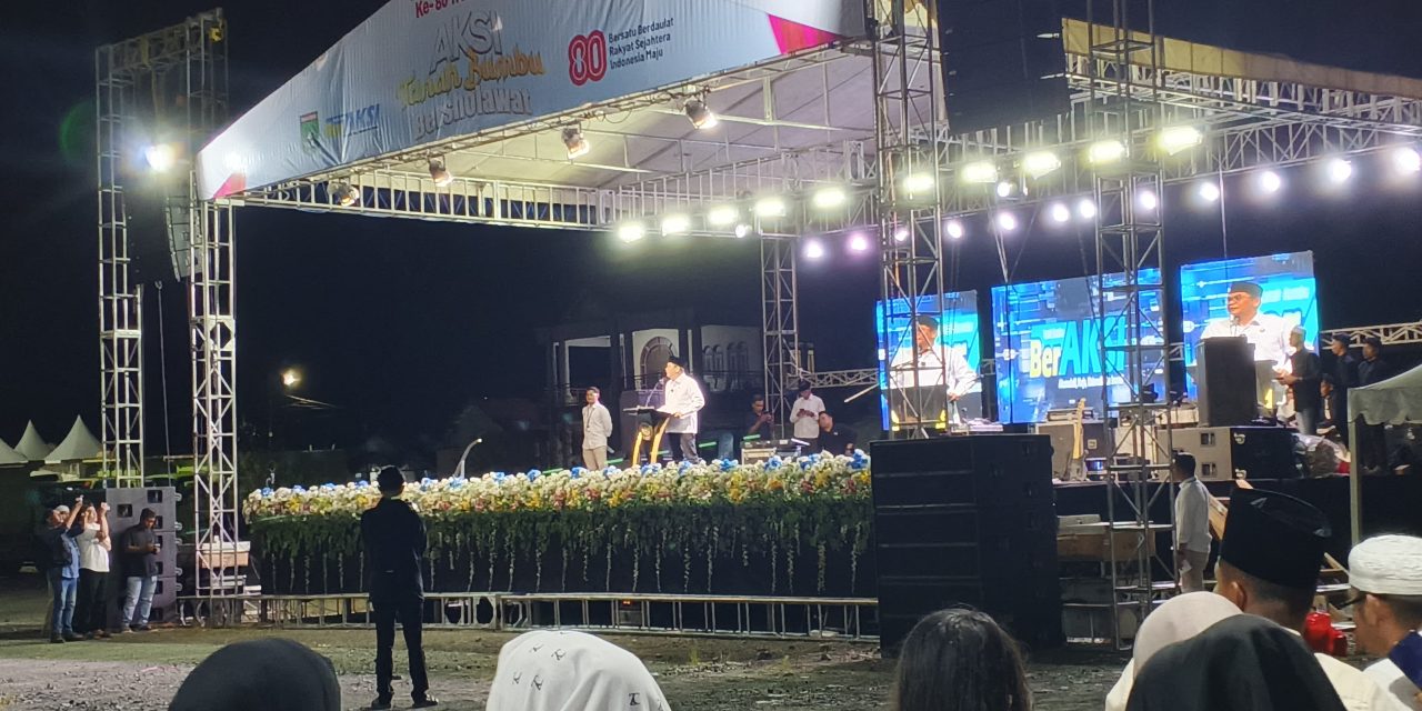 Sambut HUT RI ke-80, Pemkab Tanbu Gelar Aksi Tanbu Bersholawat