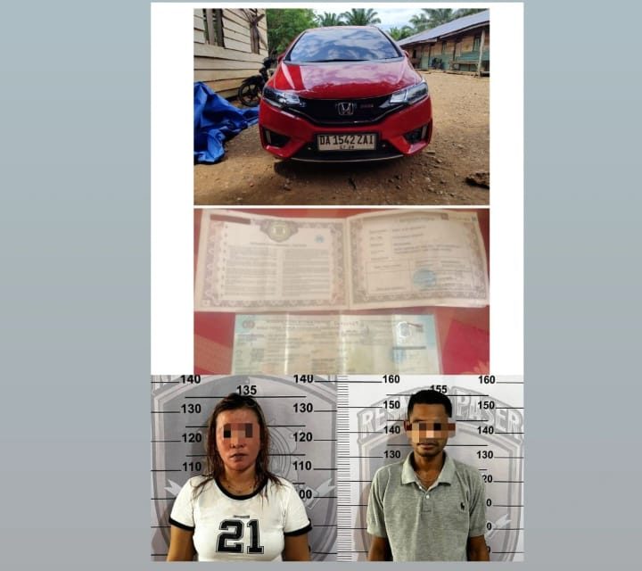 Tim Gabungan Unit Resmob Satreskrim Polres Tanbu Amankan 2 Pelaku Penggelapan Mobil