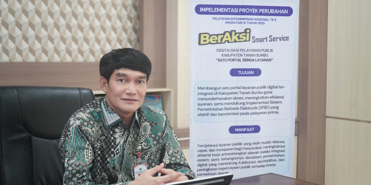 Diskominfosp Tanbu Gagas Inovasi BerAksi Smart Service “Satu Portal Semua Layanan”