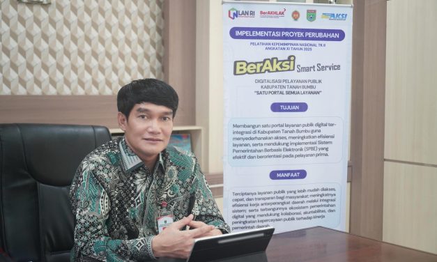 Diskominfosp Tanbu Gagas Inovasi BerAksi Smart Service “Satu Portal Semua Layanan”