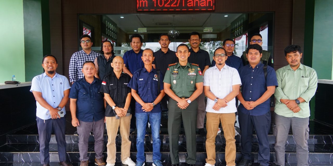 Jalin Sinergitas PWI Tanah Bumbu Gelar Audensi ke Kodim 1022/TNB