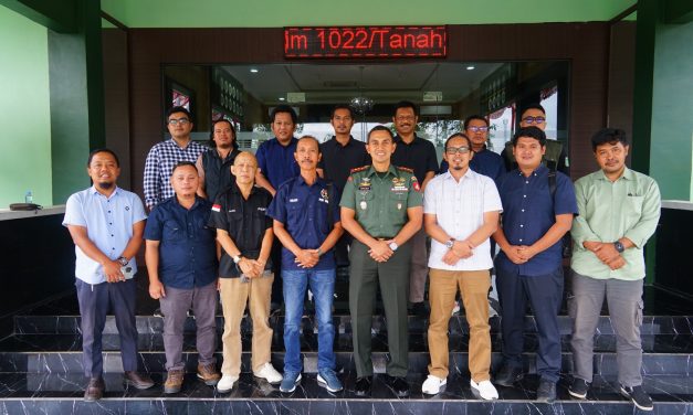 Jalin Sinergitas PWI Tanah Bumbu Gelar Audensi ke Kodim 1022/TNB