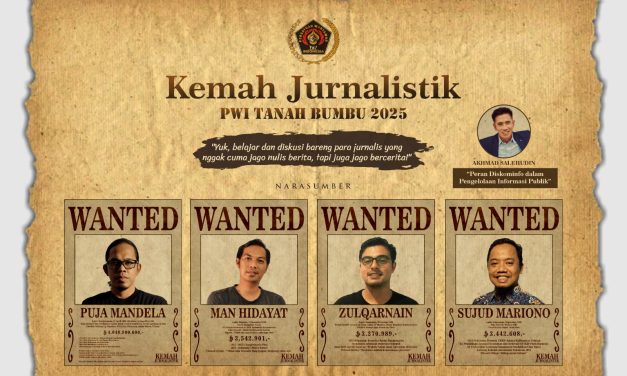 PWI dan Kominfo Tanah Bumbu Sinergi Gelar Kemah Jurnalistik di Pantai Rindu Alam