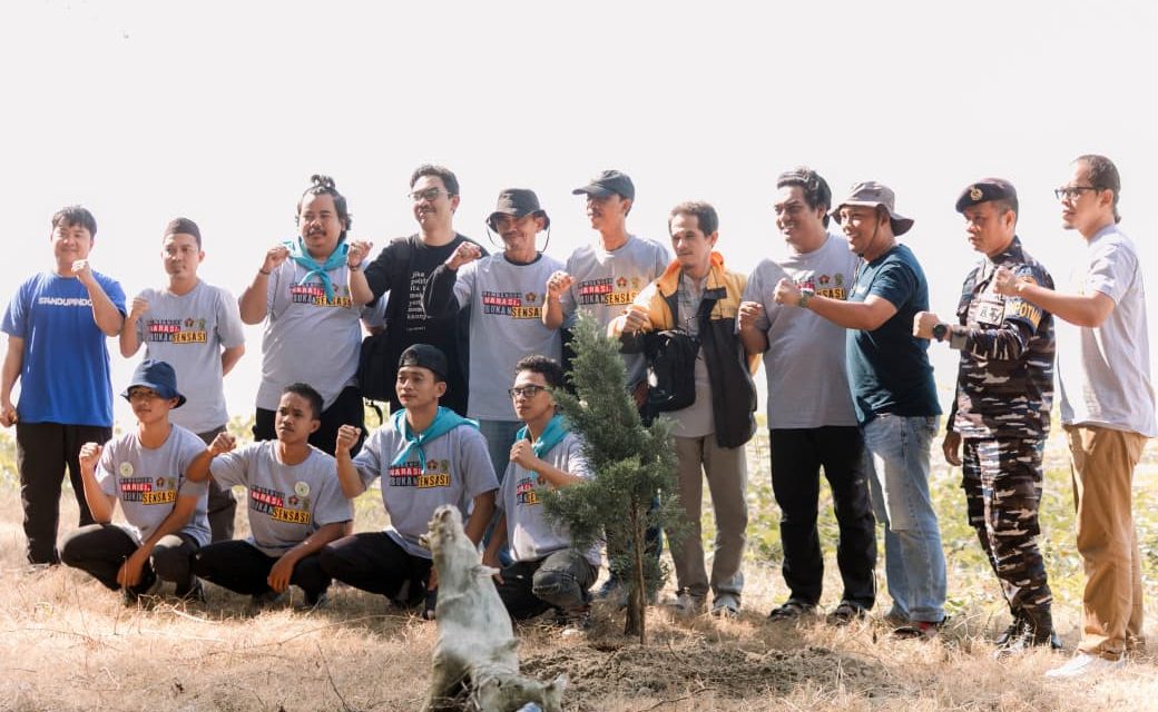 PWI Tanbu dan Pelindo Tanam Pohon di Pantai Rindu Alam, Libatkan Guru dan Pelajar