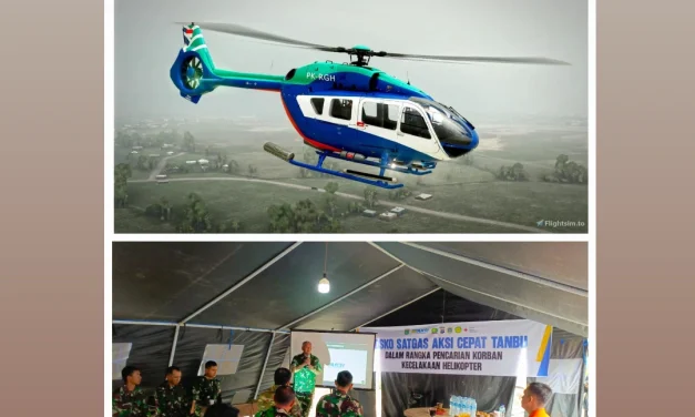 Helikopter PK-RGH Ditemukan, Pangdam VI Mulawarman Langsung Ke Lokasi Sampaikan Terimakasih Kepada Semua Yang Terlibat Evakuasi