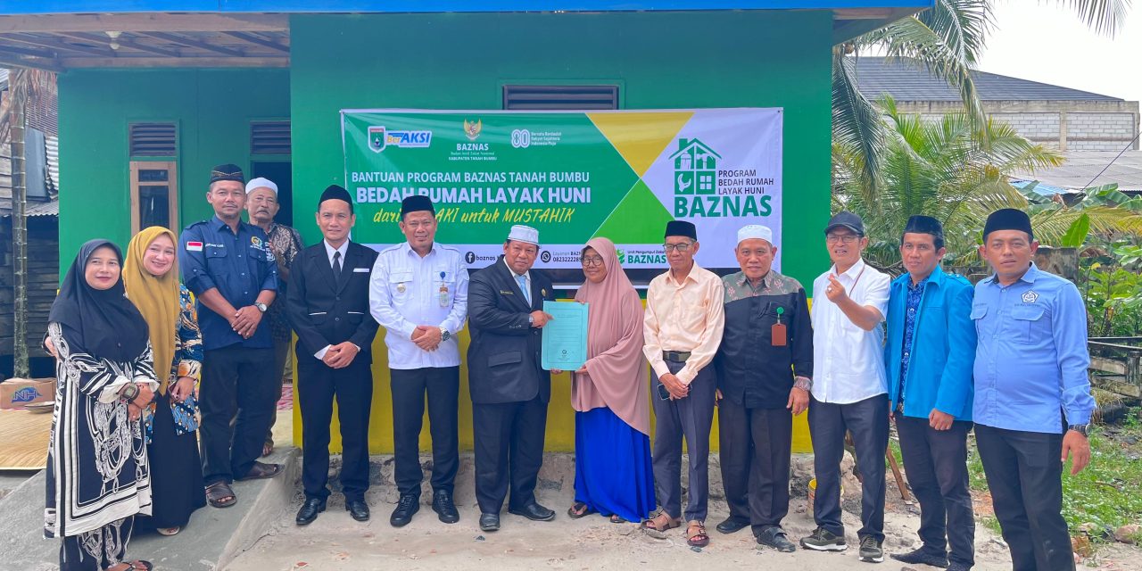 BAZNAS Tanbu Salurkan Bantuan Melalui Program Bedah Rumah Layak Huni Anggaran 2025