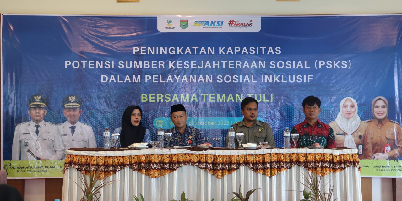 Pemkab Tanbu Melalui Dinsos Gelar Bimtek PSKS Teman Tuli Bahasa Isyarat