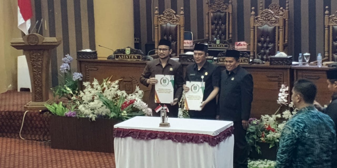 DPRD Tanbu Gelar Rapat Paripurna Pengambilan Keputusan Raperda Kerjasama Daerah
