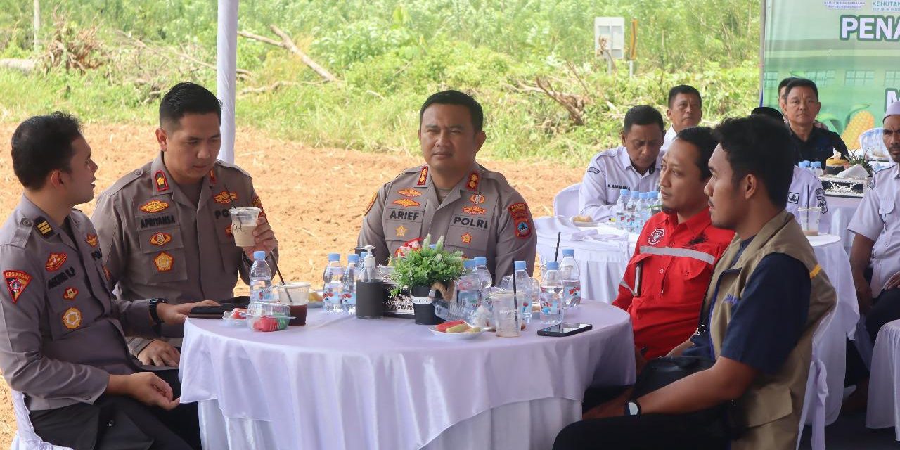 Polres Tanbu Laksanakan Tanam Jagung Serentak Kuartal IV 2025 Secara Zoom Meeting