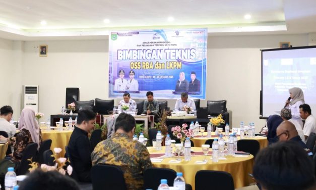 Bupati Tanbu Melalui Dwi Dibyo Raharjo Resmi Buka Bimtek OSS-RBA dan LKPM