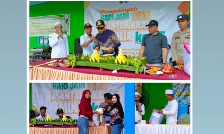 Peringati Hari Jadi ke-15, Pemerintah Desa Mantawakan Mulia Gelar Jalan Sehat