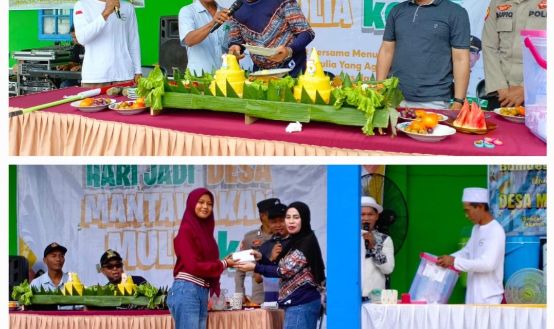 Peringati Hari Jadi ke-15, Pemerintah Desa Mantawakan Mulia Gelar Jalan Sehat