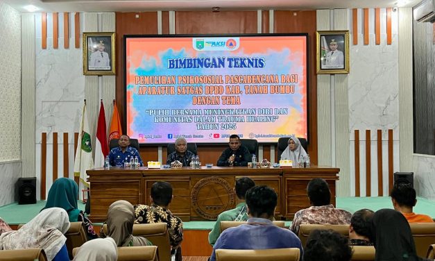 Pemkab Tanbu Melalui BPBD Laksanakan Bimtek Pemulihan Psikososial Pascabencana