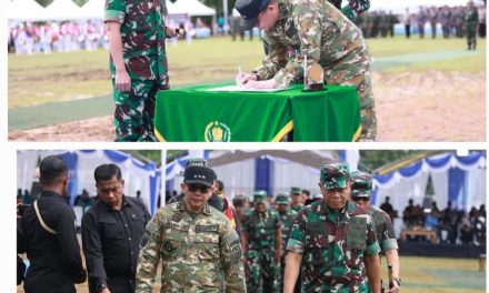 Bupati Tanbu Beri Apresiasi Saat Upacara Penutupan TMMD ke-126 Kodim 1022/Tanbu