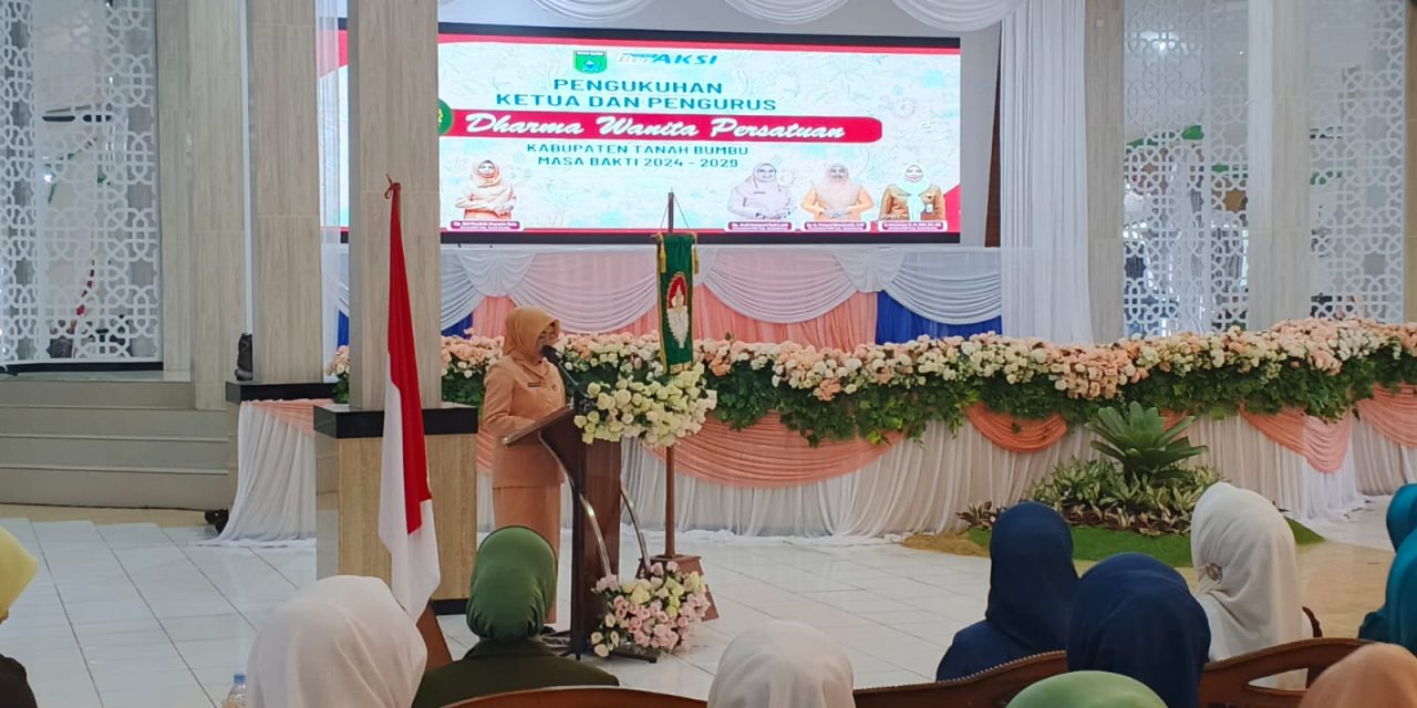 Pengukuhan Ketua dan Pengurus DWP Tanbu Masa Bakti 2024-2029 oleh DWP Provinsi Kalsel