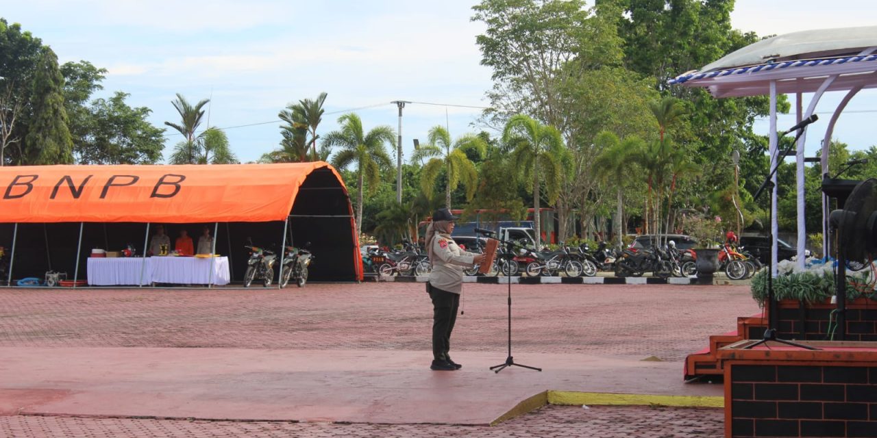 Pemkab Tanbu Melalui BPBD Gelar Apel Kesiapsiagaan Bencana Hidrometeorologi 2025