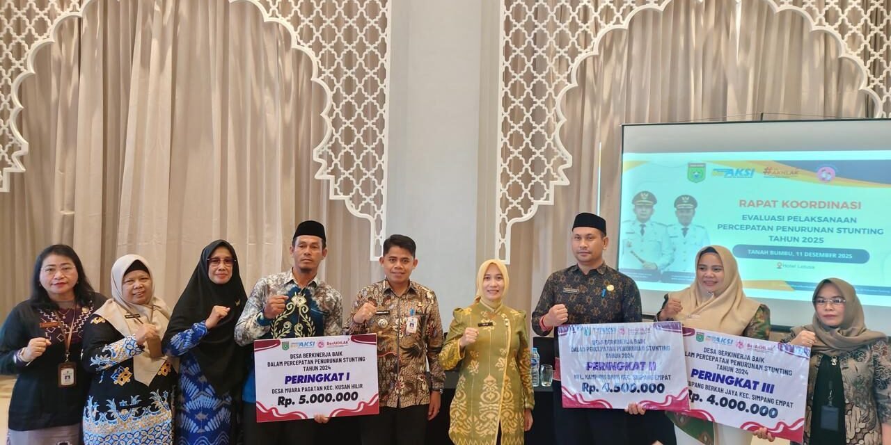 Pemkab Tanbu Tegaskan Komitmen dalam Turunkan Angka Stunting Melalui Evaluasi Percepatan Penurunan Stunting 2025