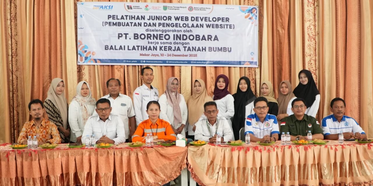 PT BIB Melalui Program CSR Bekerja Sama dengan BLK Tanbu Gelar Pelatihan Junior Web Developer Dasar