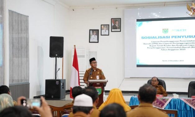 Pemkab Tanbu Gelar Sosialisasi Penyusunan LPPD, LKPJ Bupati serta RLPPD Anggaran 2025