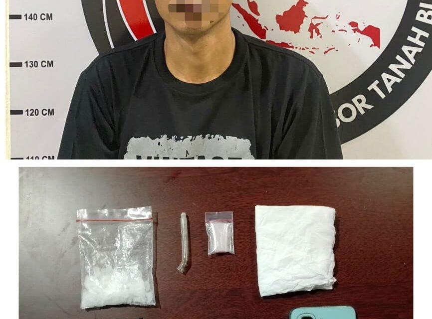 Tim Opsnal Satresnarkoba Tanbu Berhasil Amankan Pria yang Terlibat Peredaran Narkoba