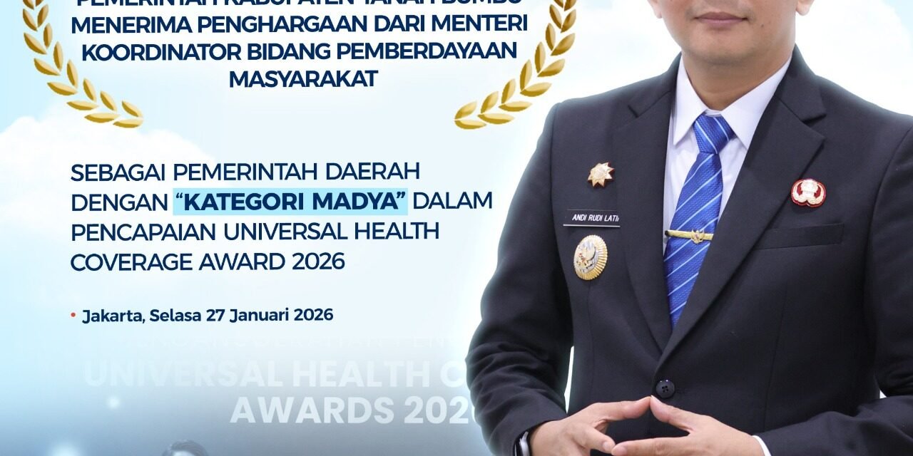 Pemkab Tanbu Torehkan Prestasi UHC Award 2026 Kategori Madya