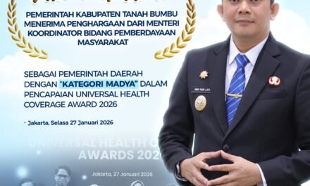 Pemkab Tanbu Torehkan Prestasi UHC Award 2026 Kategori Madya