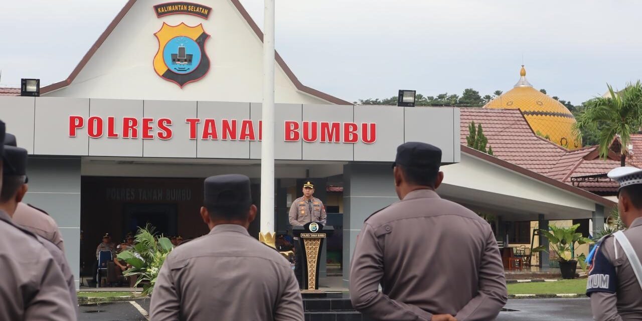 Kepolisian Resor Tanbu Gelar Apel Pasukan Operasi Wilayah Keselamatan Intan 2026
